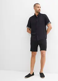 Camicia a maniche corte in viscosa, slim fit, bonprix