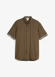 Camicia a maniche corte in viscosa, slim fit, bonprix
