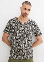 Maglia serafino in puro cotone, bonprix