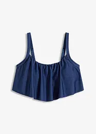 Reggiseno a bustier effetto denim per bikini, bonprix