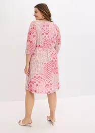 Abito tunica in mesh fantasia, bonprix