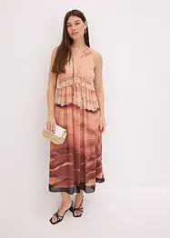Abito in chiffon fantasia, bonprix