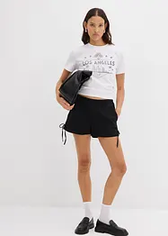 Shorts in misto cotone elasticizzato con elastico in vita, bonprix