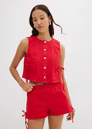 Gilet in twill di misto cotone elasticizzato, bonprix