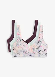 Reggiseno senza ferretto con cotone biologico morbido (pacco da 3), bonprix