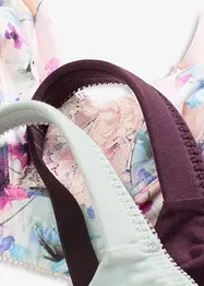 Reggiseno senza ferretto con cotone biologico morbido (pacco da 3), bonprix
