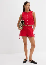 Shorts in misto cotone elasticizzato con elastico in vita, bonprix