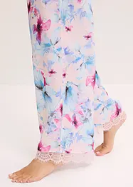 Pantaloni pigiama lunghi in satin lucido, bonprix
