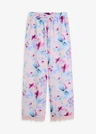 Pantaloni pigiama lunghi in satin lucido, bonprix