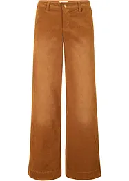 Pantaloni di velluto a coste elasticizzato, wide leg, bonprix