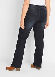 Jeans elasticizzati bootcut, vita media, bonprix