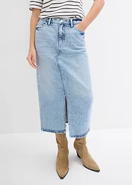 Gonna midi di jeans, bonprix
