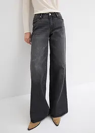 Jeans wide leg lunghi, low strech, vita media, bonprix