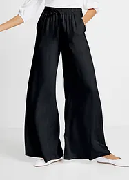 Pantaloni larghi in viscosa lucida leggera, bonprix