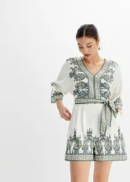 Tuta in misto lino, bonprix