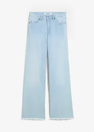 Jeans wide leg, a vita alta, bonprix