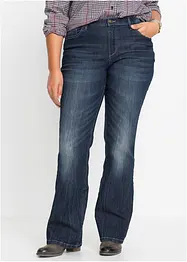 Jeans bootcut elasticizzati confortevoli, vita alta, bonprix