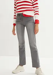Jeans elasticizzati straight, vita media, bonprix