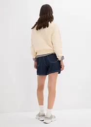 Shorts di jeans, vita alta, bonprix