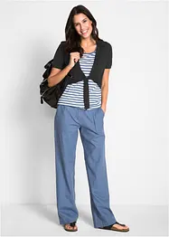 Pantaloni a palazzo in misto lino, bonprix