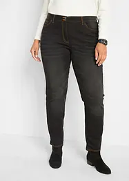Jeans termici a gamba dritta con girovita comodo, vita media, bonprix
