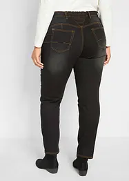 Jeans termici a gamba dritta con girovita comodo, vita media, bonprix
