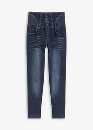 Leggings effetto jeans senza cuciture con effetto modellante forte, bonprix