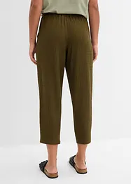 Pantaloni larghi in jersey operato, bonprix