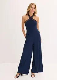 Tuta elegante in jersey con dettagli laser-cut, bonprix