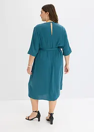 Abito midi in satin lucido, bonprix