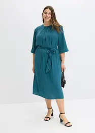 Abito midi in satin lucido, bonprix