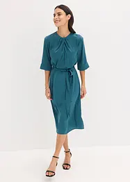 Abito midi in satin lucido, bonprix