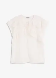 Camicetta di chiffon con volant, bonprix