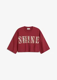 T-shirt cropped in puro cotone biologico, bonprix