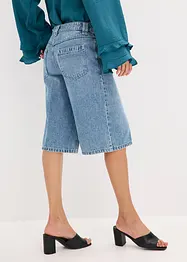 Bermuda in jeans low stretch, vita media, bonprix