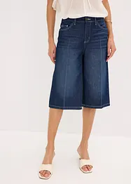 Bermuda in jeans low stretch, vita media, bonprix