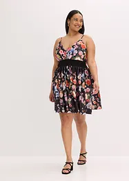 Miniabito con inserto effetto uncinetto, bonprix