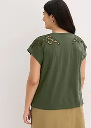 Maglia con dettagli in pizzo, bonprix