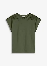 Maglia con dettagli in pizzo, bonprix