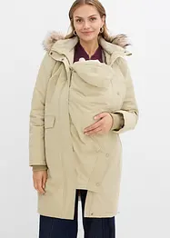 Giubbotto prémaman 3 in 1, antivento e impermeabile con inserto babywearing, bonprix