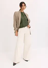 Maglia con ricami traforati, bonprix
