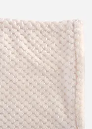Plaid in morbido pile con struttura a nido d'ape, bonprix