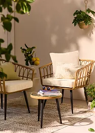 Tavolino e poltrone da giardino (set giardino 3 pezzi), bonprix
