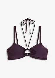 Reggiseno bikini a bustier con anello, bonprix