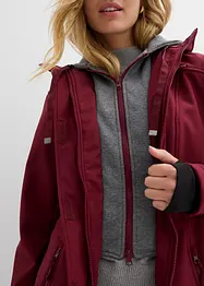 Giacca lunga 2 in 1 in softshell idrorepellente, bonprix