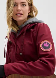 Giacca lunga 2 in 1 in softshell idrorepellente, bonprix