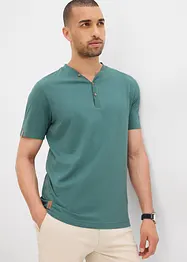 Maglia serafino a maniche corte in puro cotone biologico (pacco da 2), bonprix