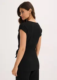 Maglia con effetto incrociato, bonprix