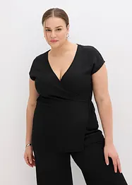 Maglia con effetto incrociato, bonprix