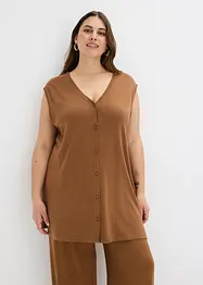 Gilet lungo in filato fine, bonprix